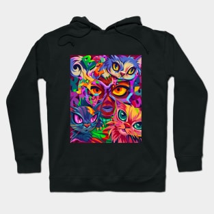 Abstract Cat Hoodie